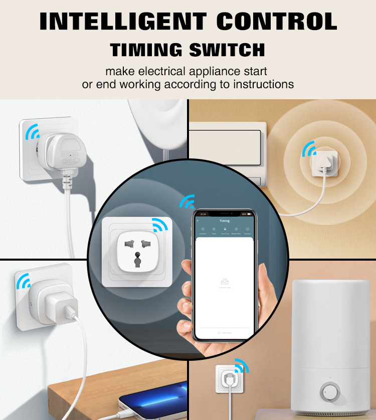 LDNIO SCW1050 WiFi Smart Wall Socket With Switch Button Portable Power Strip With EU US UK plug 2500 W 2.4 GHz WiFi Timer Plug