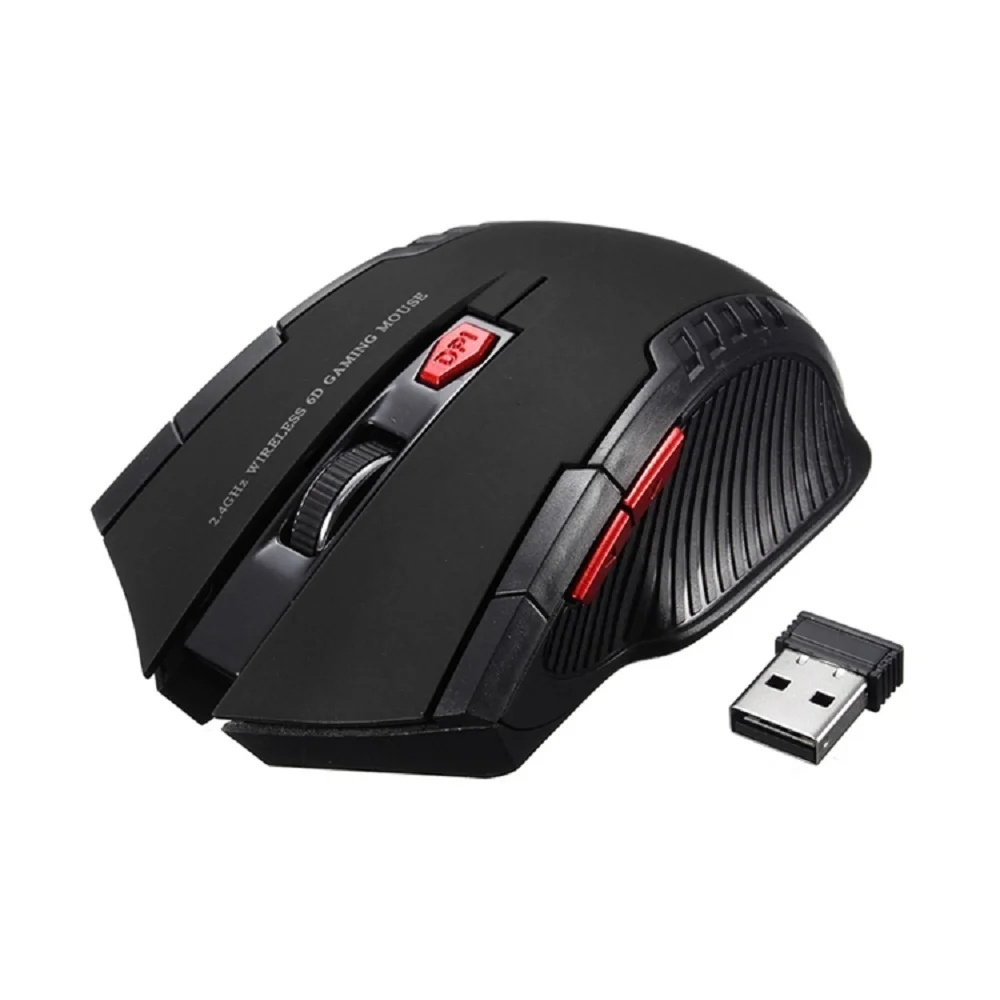 Hot selling 7D computer laptop wireless mouse Black white can be customized color wireless Gaming mouse for PC laptop