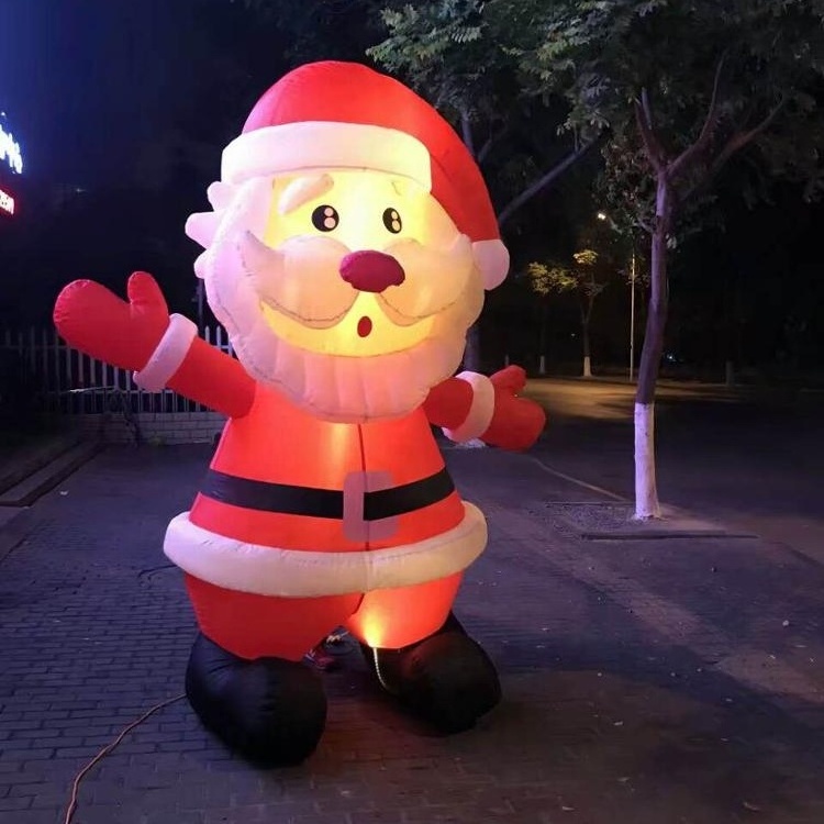 Merry Christmas Outdoor Inflatable Custom Santa Claus