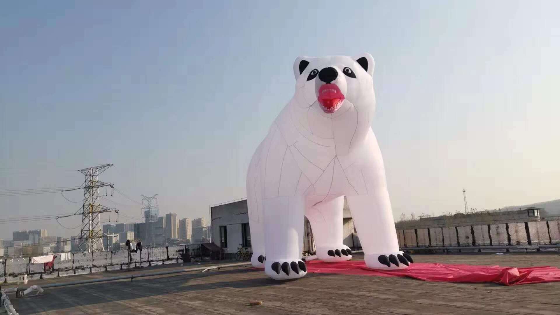 Advertising Inflatable Polar Bear Costume Blow Up Wiggle Man for Advertising