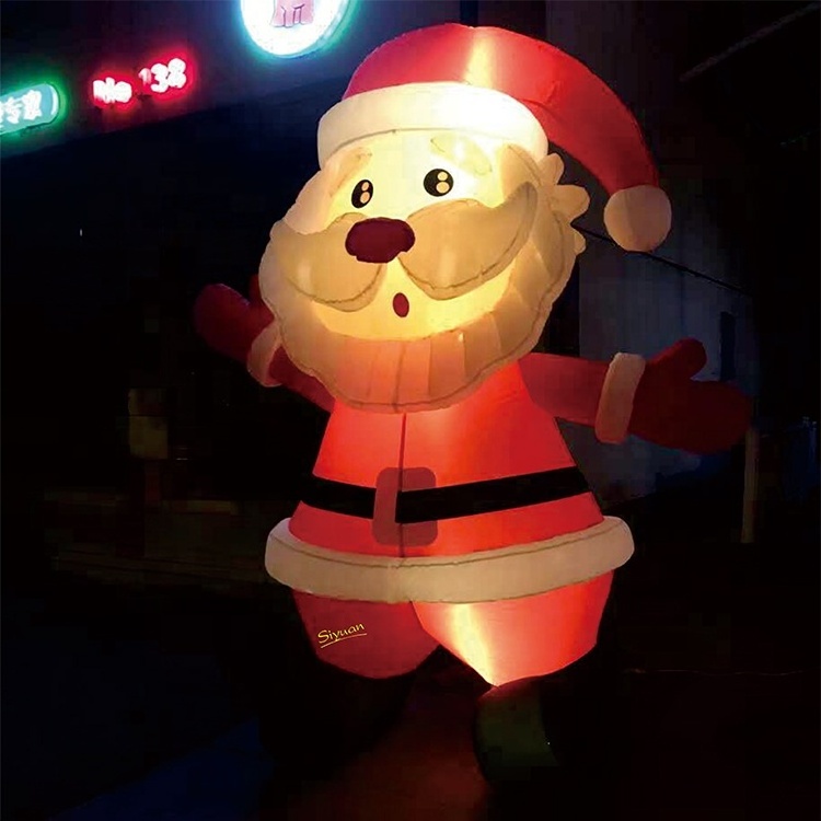 Merry Christmas Outdoor Inflatable Custom Santa Claus