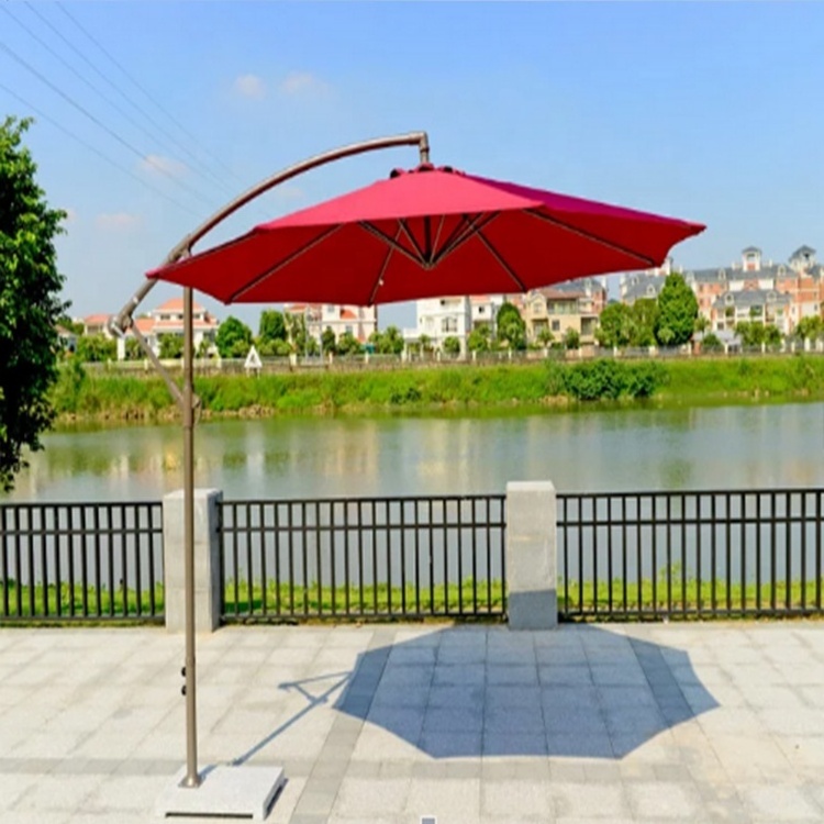 Factory Promotion Wholesale Outdoor Portable Striped Beach Umbrella