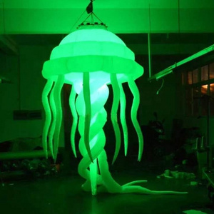 Promotion Colorful Inflatable Led Light Jellyfish Balloon For Decoration