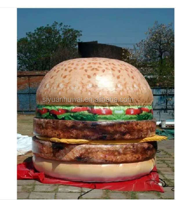 Pvc High Quality Custom Blow Up Advertising Burger Chips Food Inflatable