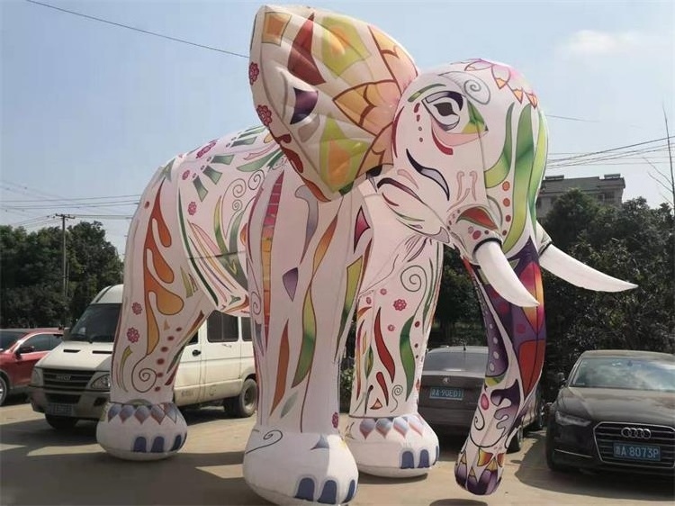 New design Outdoor Advertising Decoration Oxford Giant Inflatable Elephant Model For Sale