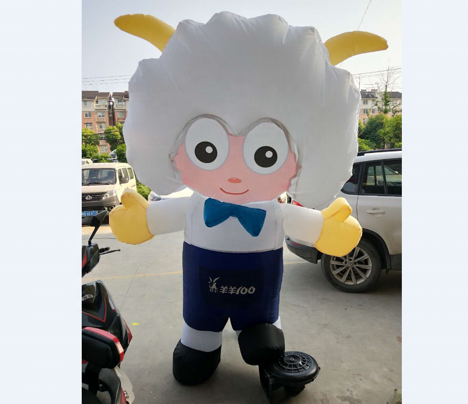 Customized inflatable lovely cartoon sheep for decorations