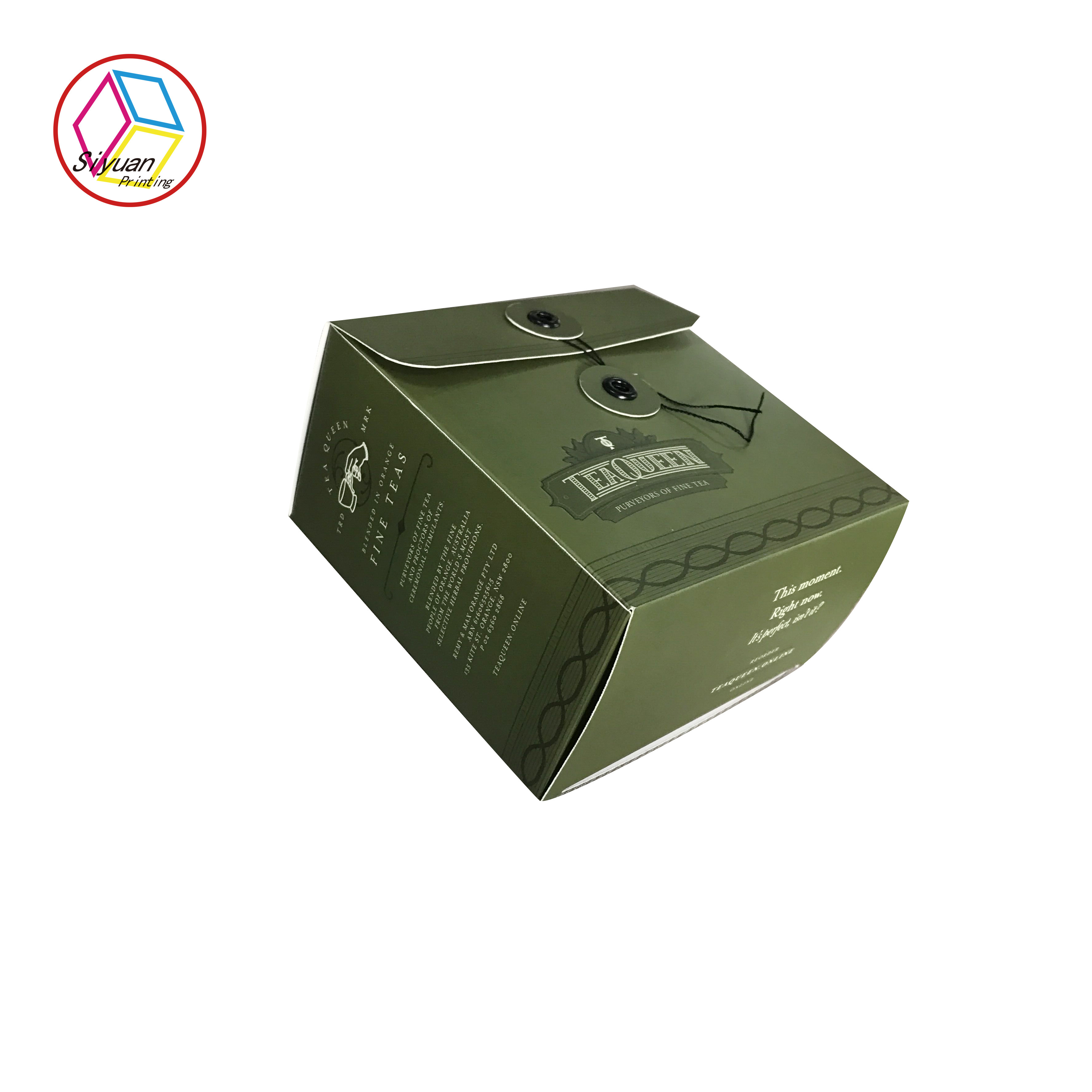 Custom logo tea bags paper packaging box for tea packaging