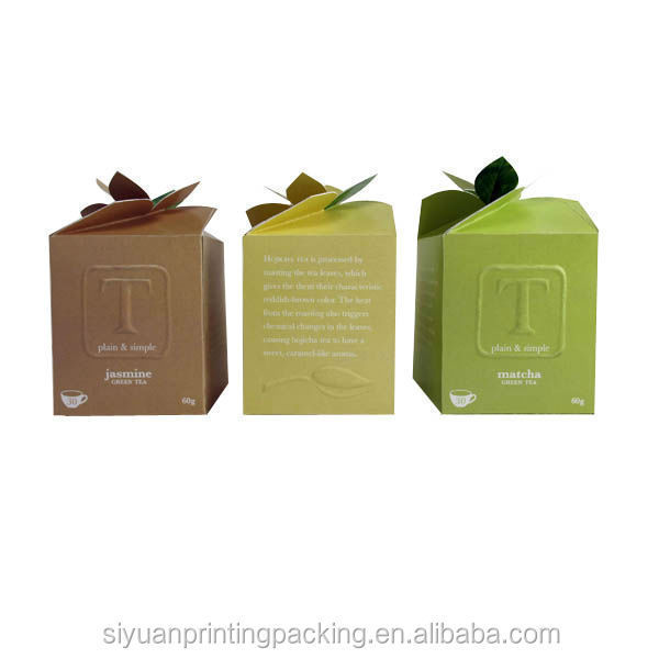 Custom logo tea bags paper packaging box for tea packaging