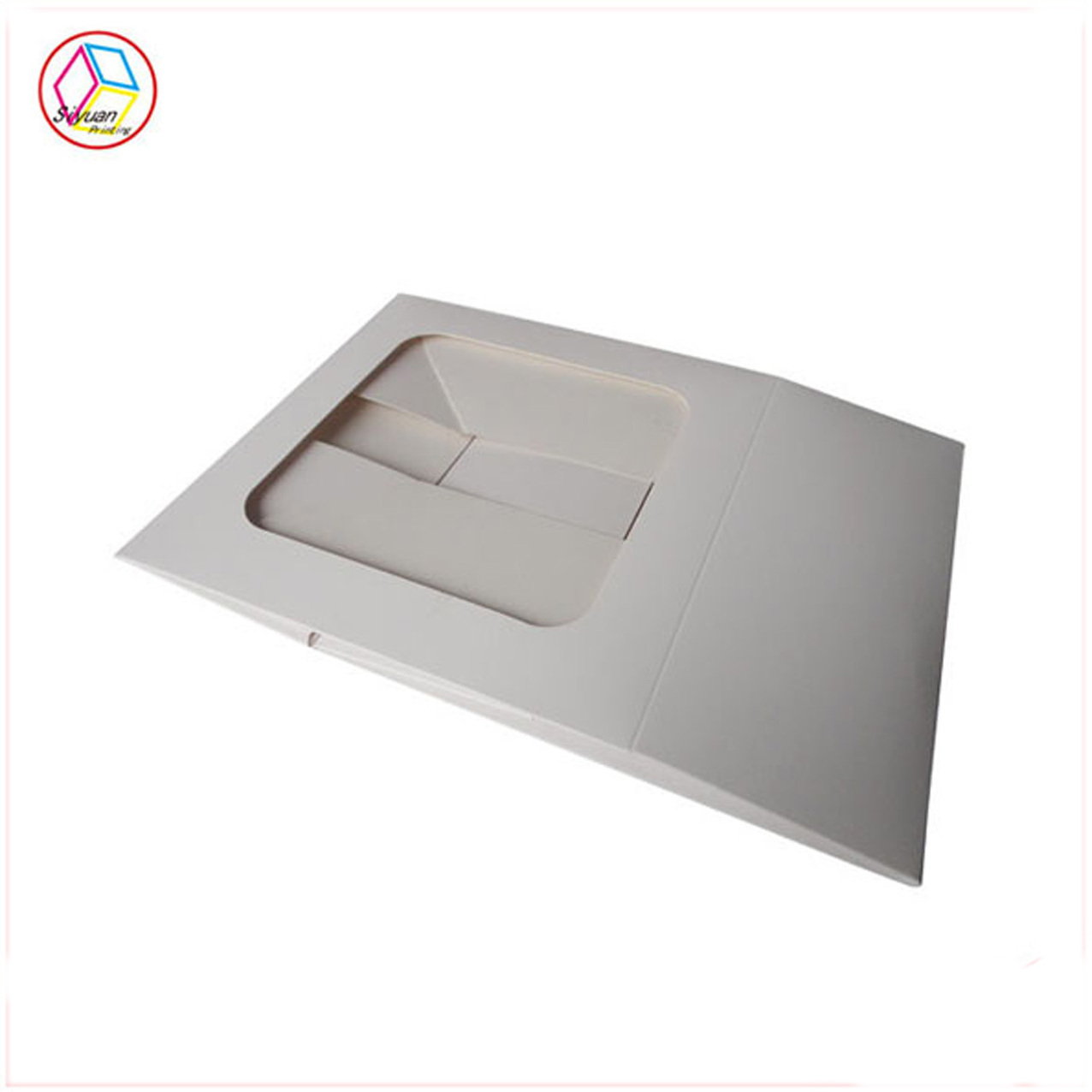 Custom folding clear PVC window cake  box for cake packaging