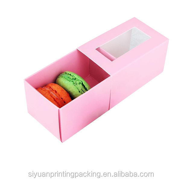 Custom natural kraft paper cookies mooncake packaging box for food