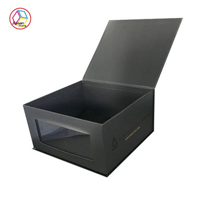 Custom logo window baseball hat packaging box 50 for hat packaging