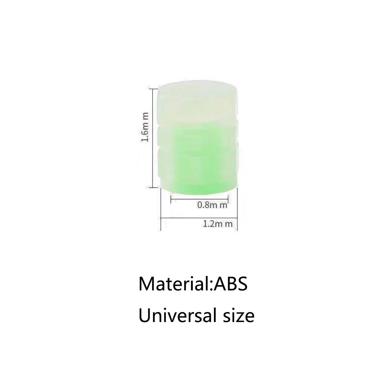 universal portable dust proof ABS plastic glowing in the dark fluorescent motorbike automobile car tire valve stem cap covers