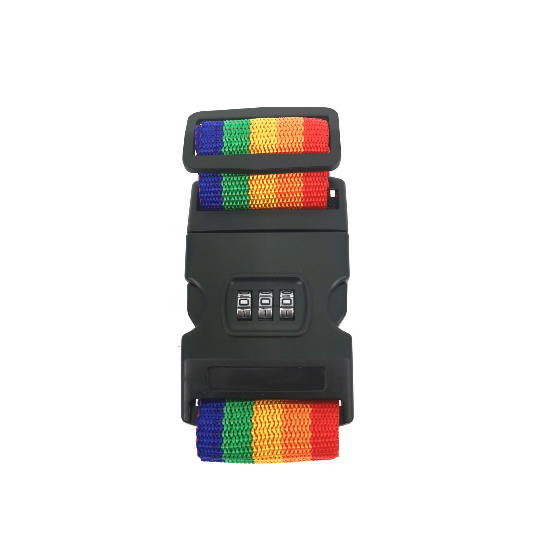 factory price 220*5 cm thicken anti-theft colorful bundle luggage strap baggage belt with safety plastic buckle combination lock