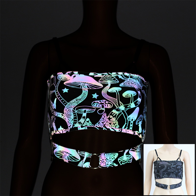 fashionable hi vis high vision polyester custom butterfly pattern ladies women reflective gym clothing hooded tracksuits jacket