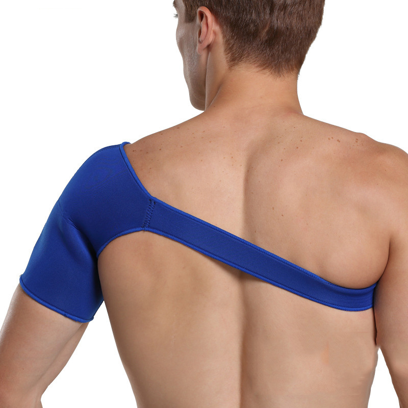 blue unisex free size fitness training injury prevention orthopedic arthritis safety shoulder support brace corrector protector