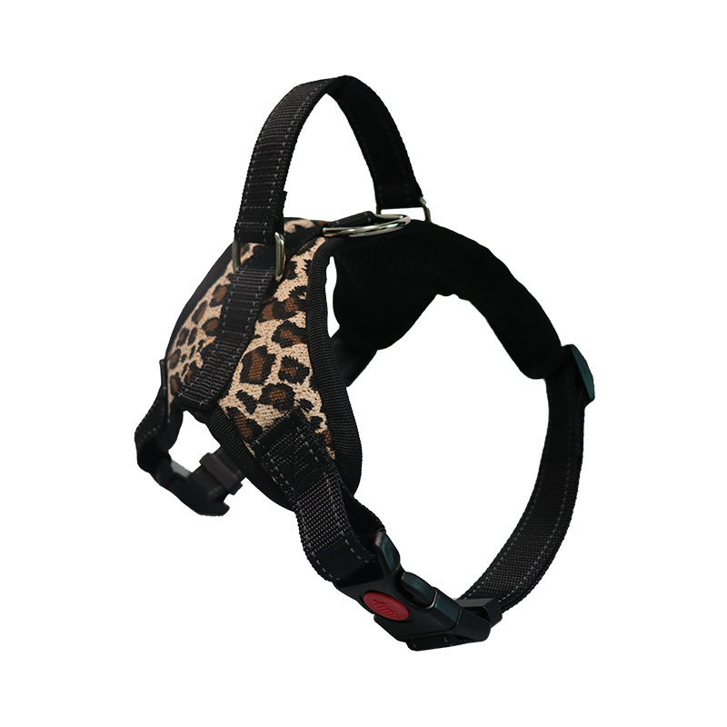 medium large pet dog tactical no pull outdoor control handle soft saddle type chest strap teddy back reflective harness vest