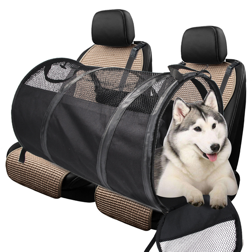 oxford fabric water proof breathable anti-scratch big capacity medium large dog cloth bag car rear-seat folding tent pet cage