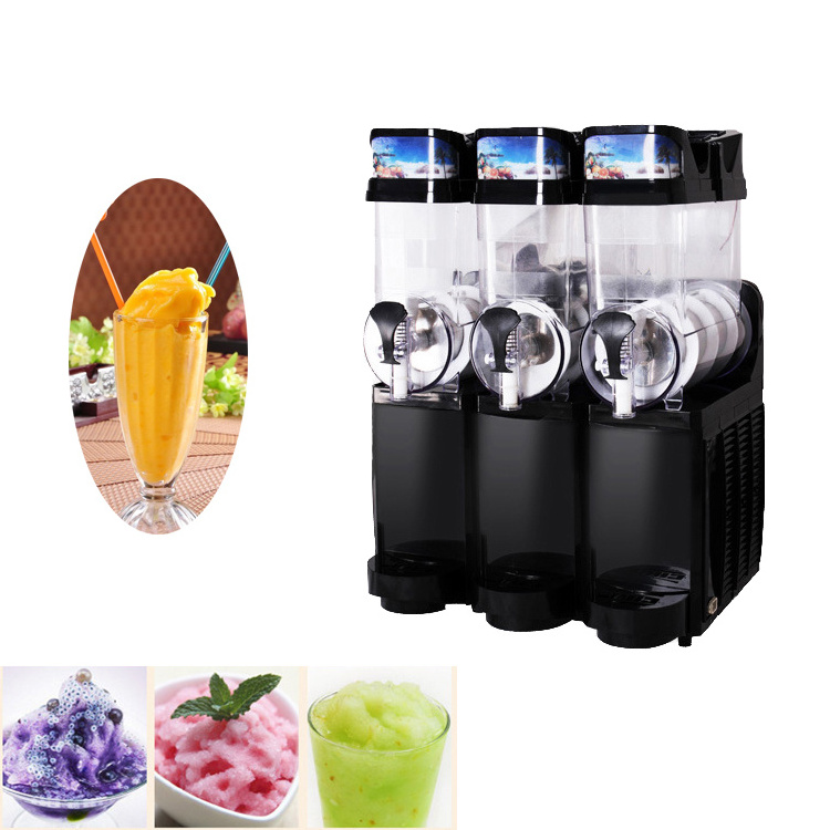 Commercial 3 Tank New 3 Bowl Head Three Tank Flavour Space Frozen Drink Slash Daiquiri Margarita Slushy Machine Commercial