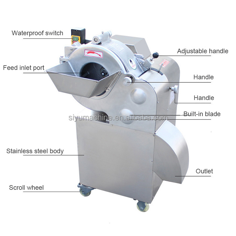 Multifunction vegetable cutter industrial slicer shredder electric vegetable dicing machine