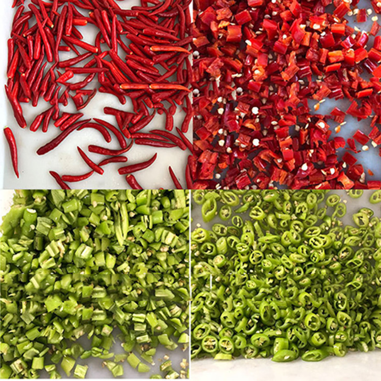 Top Quality Chili Chopping Machine Vegetable Cutter Green Pepper Bell Pepper Cutting Machine