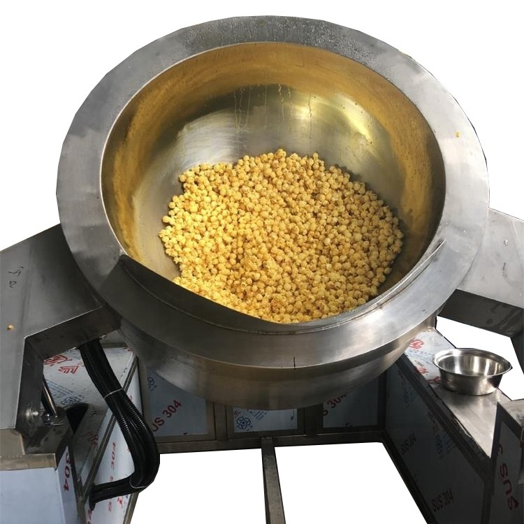 Automatic Industrial Big Capacity Caramel Flavors Gourmet Sweet Popcorn Machine Manufacture Popcorn Making Machine