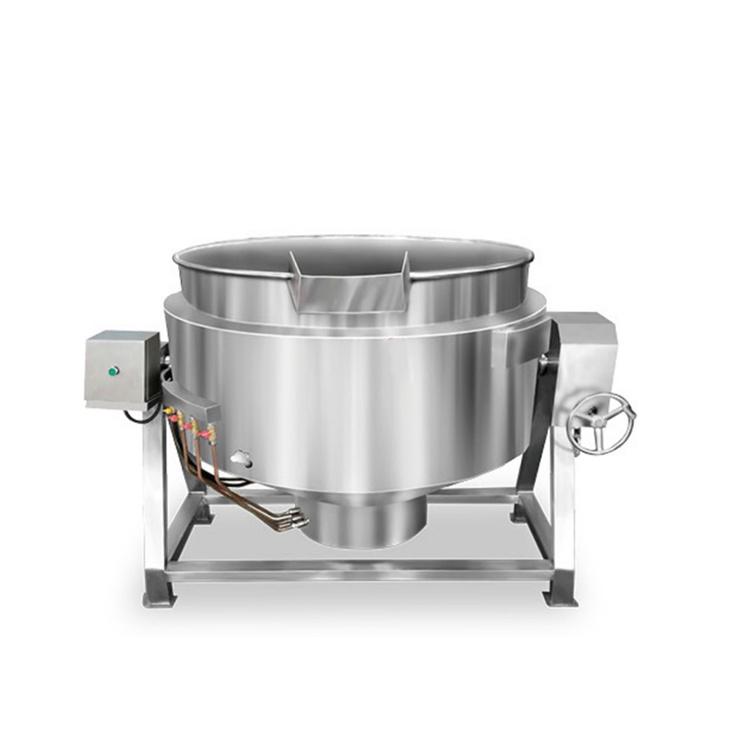 Gas Heating Jacketed Kettle Automatic Sauce Cooking Pot With Planetary Mixer