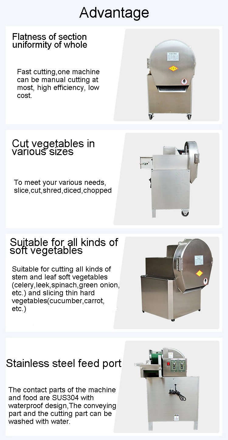 Hot Sale Vegetable Cutting Chopping Slicing Shredding Machine Vegetable Slicer Machine