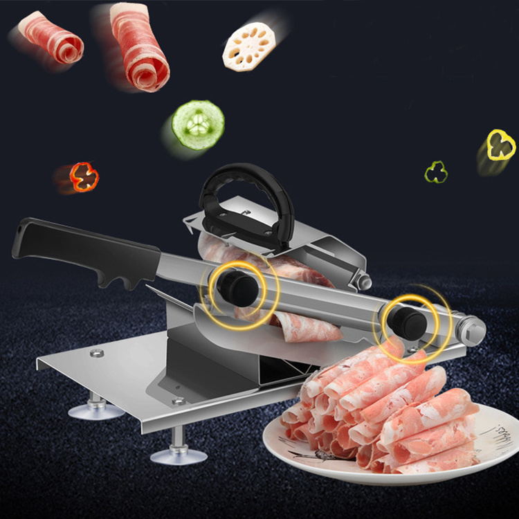 Manual Tomato Potato Crisp Slicer Biltong Meat Cutter Onion Slicer Vegetables Manual Meat Jerky Slicer