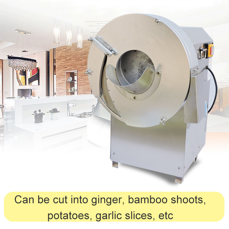 Industrial Multi-Function Potato Carrot Chip Cutter Commercial Ginger Slicer Vegetable Cutting Machine