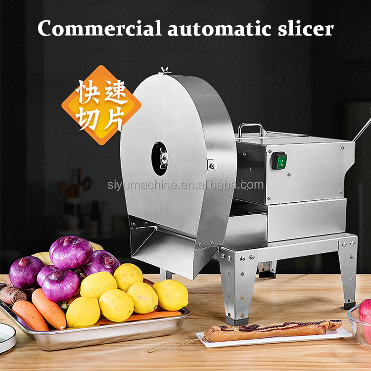 Automatic lemon onion slicing machine restaurant vegetables cutter cabbage pineapple tomato potato watermelon slicer