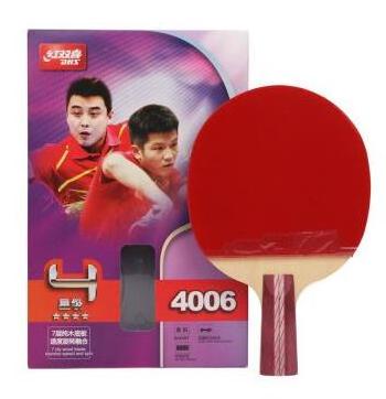 DHS/ Double Happiness 4-star 4002 horizontal stroke 4006 vertical stroke double-sided reverse rubber table tennis racquet