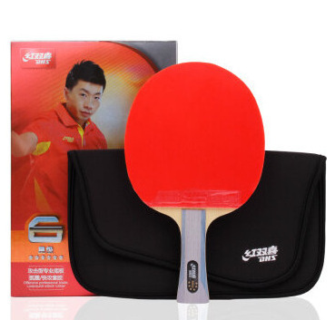 DHS/Double Happiness 6 star 6002 horizontal grip 6006 straight grip double-sided reverse glue table tennis racket 6003/6007