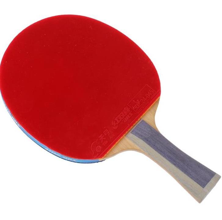 DHS/ DOUBLE Happiness  blue table tennis racket blue sponge double - sided reverse adhesive backhand horizontal table te