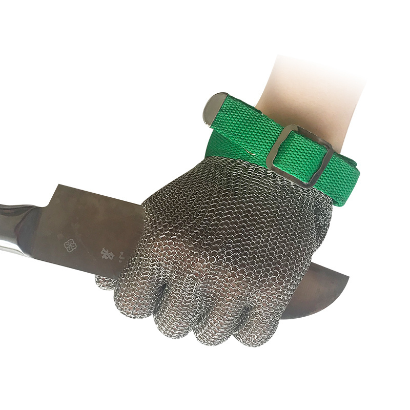 Stainless steel cut resistant gloves butcher stainless steel ring metal mesh gloves cut resistant gloves