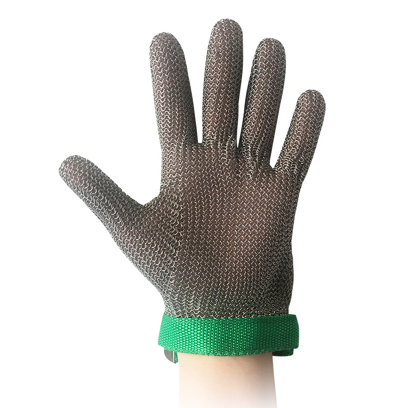 Stainless steel cut resistant gloves butcher stainless steel ring metal mesh gloves cut resistant gloves