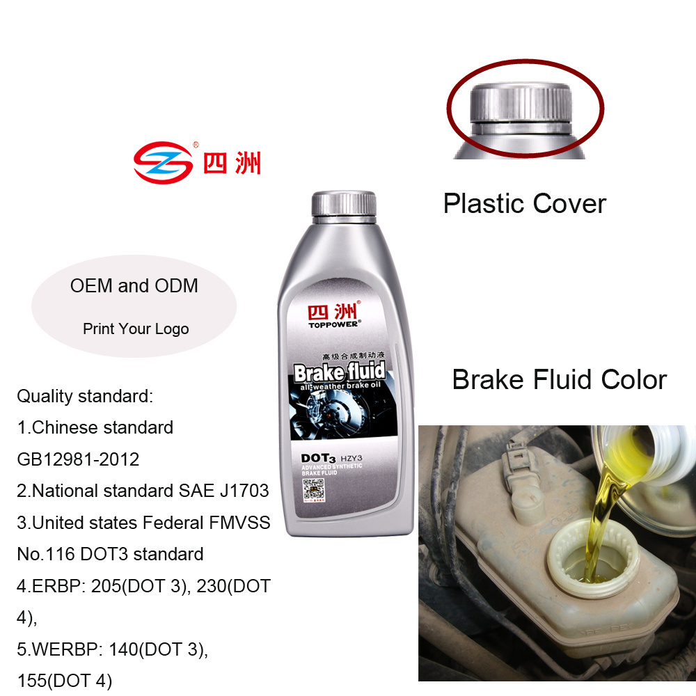 OEM Wholesale High Temperature msds dot 3 4 5 Brake Oil ISO9001 485ml Brake Fluid Dot 4