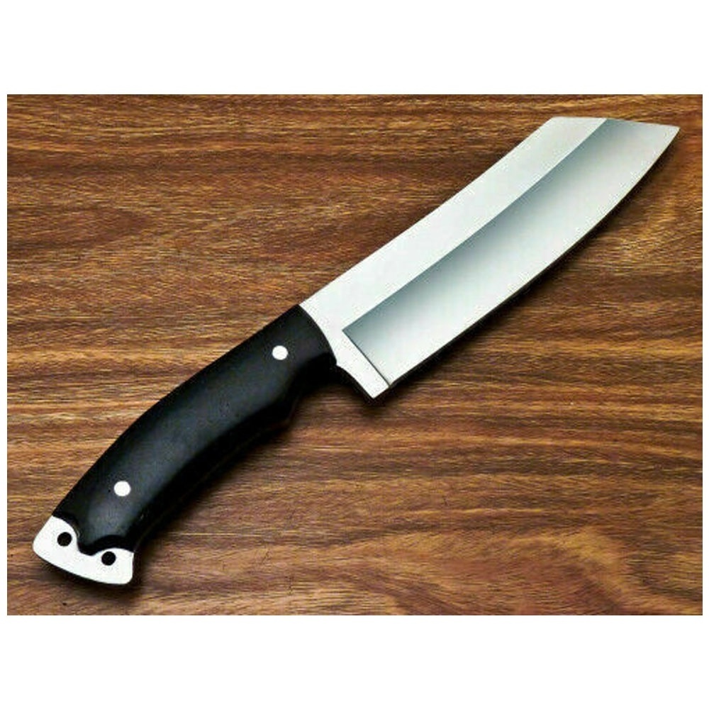 High Quality Custom Damascus Steel Fixed Super Sharp Blade Perfect Hand Grip Kitchen Cleaver Chopper Knife Handle Hard Wood