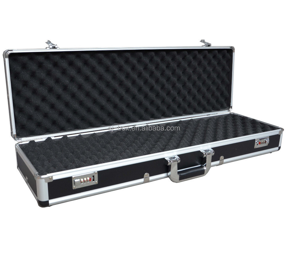 Black Locking Hard Case Carrying Aluminum  Case assembled aluminum case ammo box