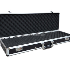 Black Locking Hard Case Carrying Aluminum  Case assembled aluminum case ammo box