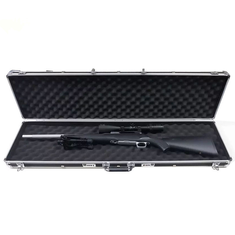 Black Locking Hard Case Carrying Aluminum  Case assembled aluminum case ammo box