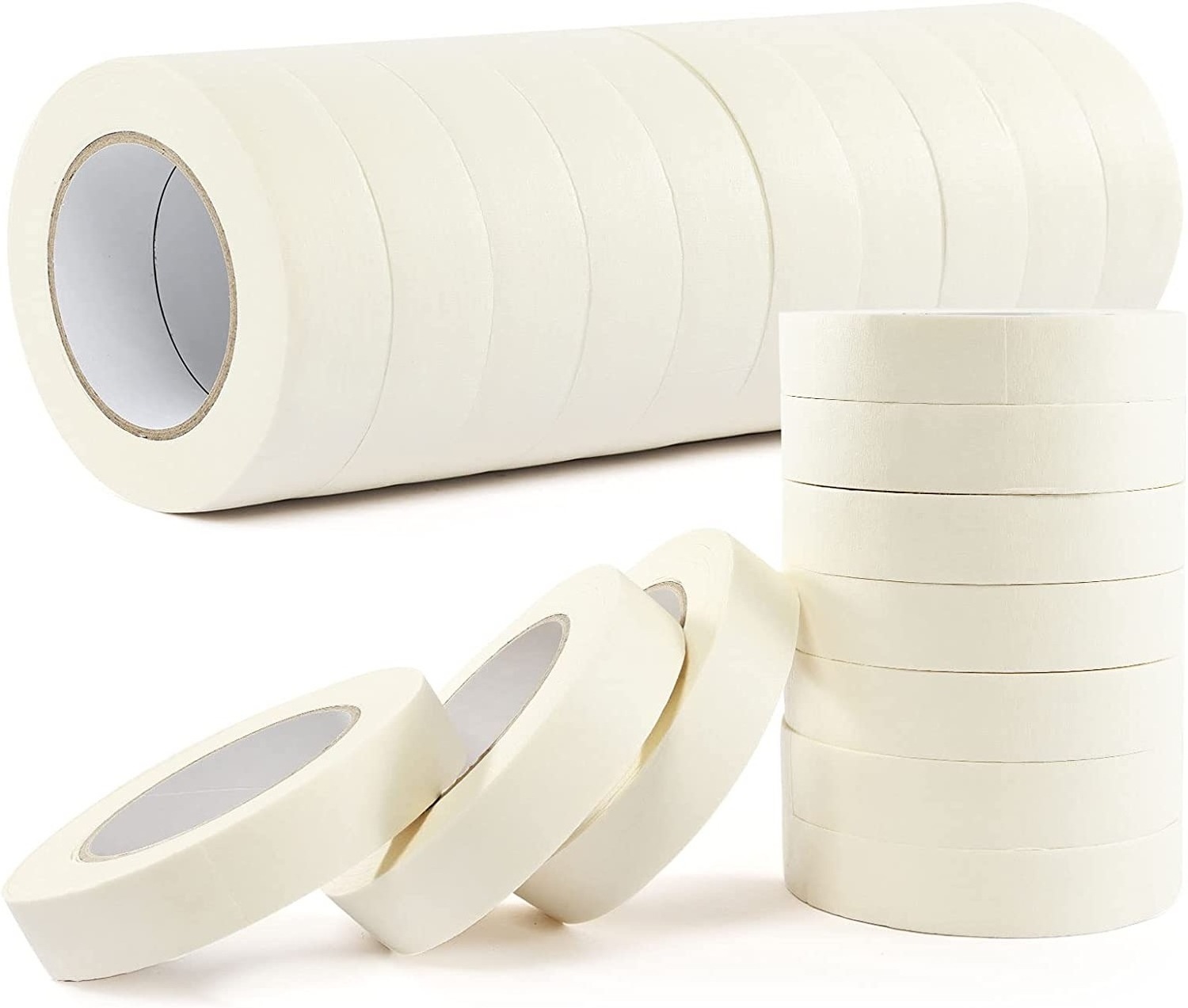 China Paper Manufacturing Crepe Painter Self Adhesive Natural Rubber Paint Stripping Wholesale Masking Tape