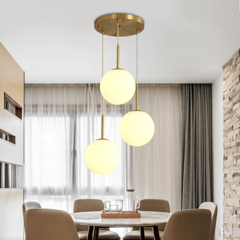 European home brass pendant lamp living room ceiling light design modern ceiling light fixtures