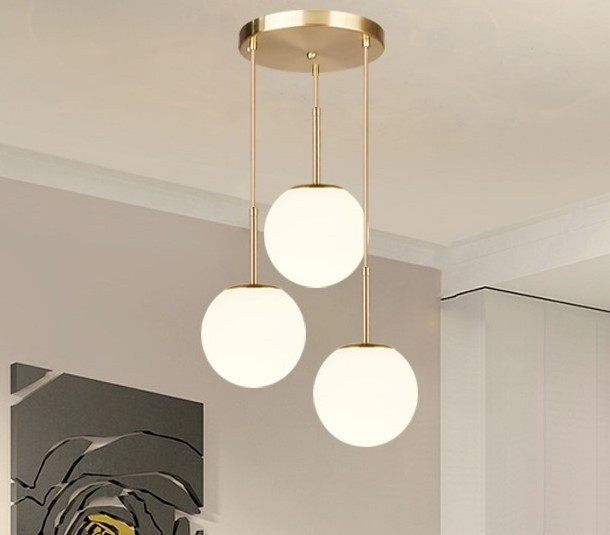 European home brass pendant lamp living room ceiling light design modern ceiling light fixtures