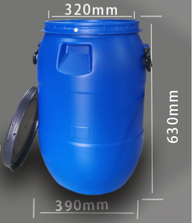 60 L Plastic Blue Open Top Barrel Keg/Plastics30L 120L  200 Litre 48 Gallon Plastic Drum Barrel