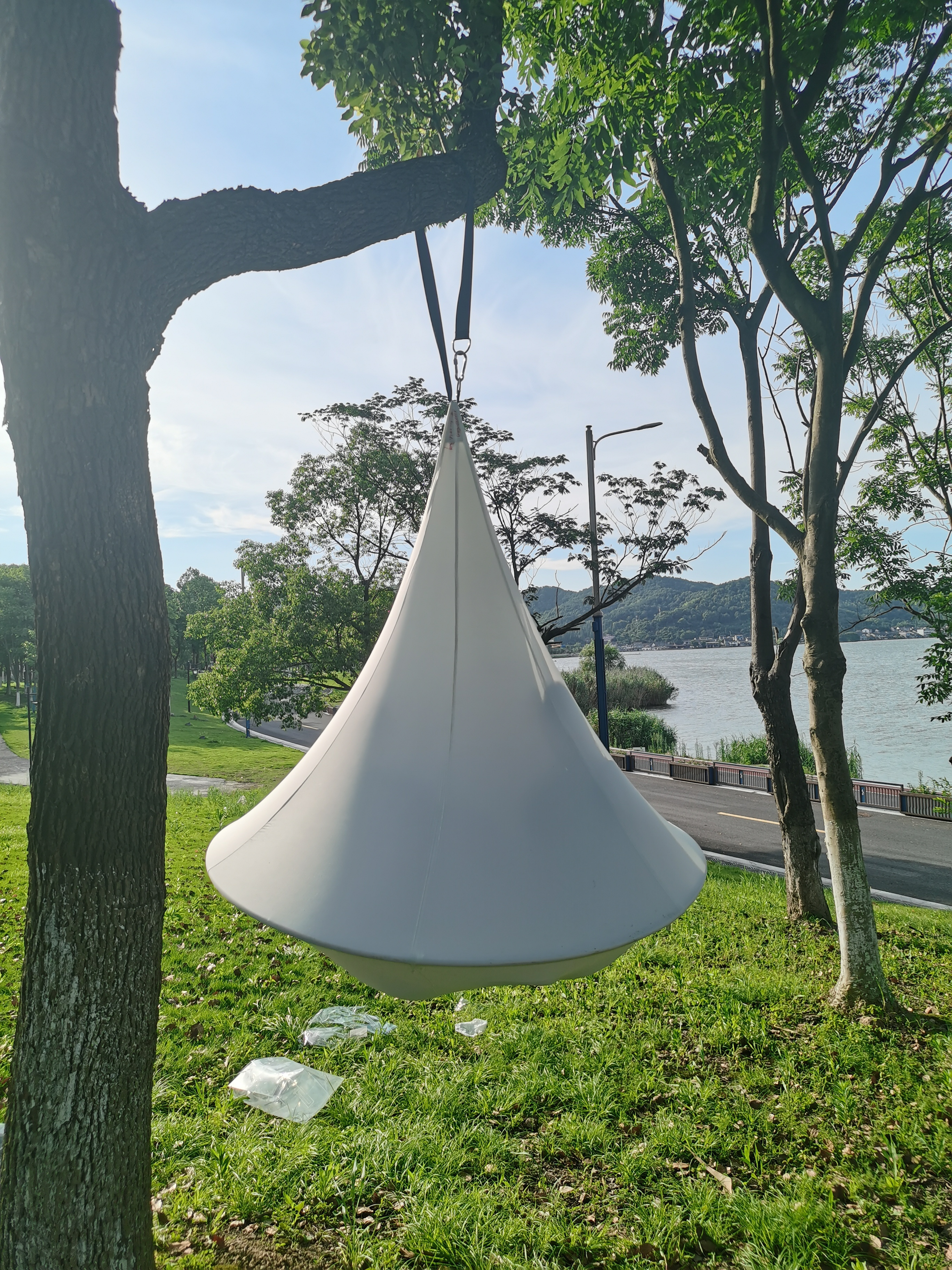 Round Swing Hanging Chair Hammock Stand Rope Chair Hamaca Seat Single  Courtyard Outdoor Hammock Canvas Cacoon Tent