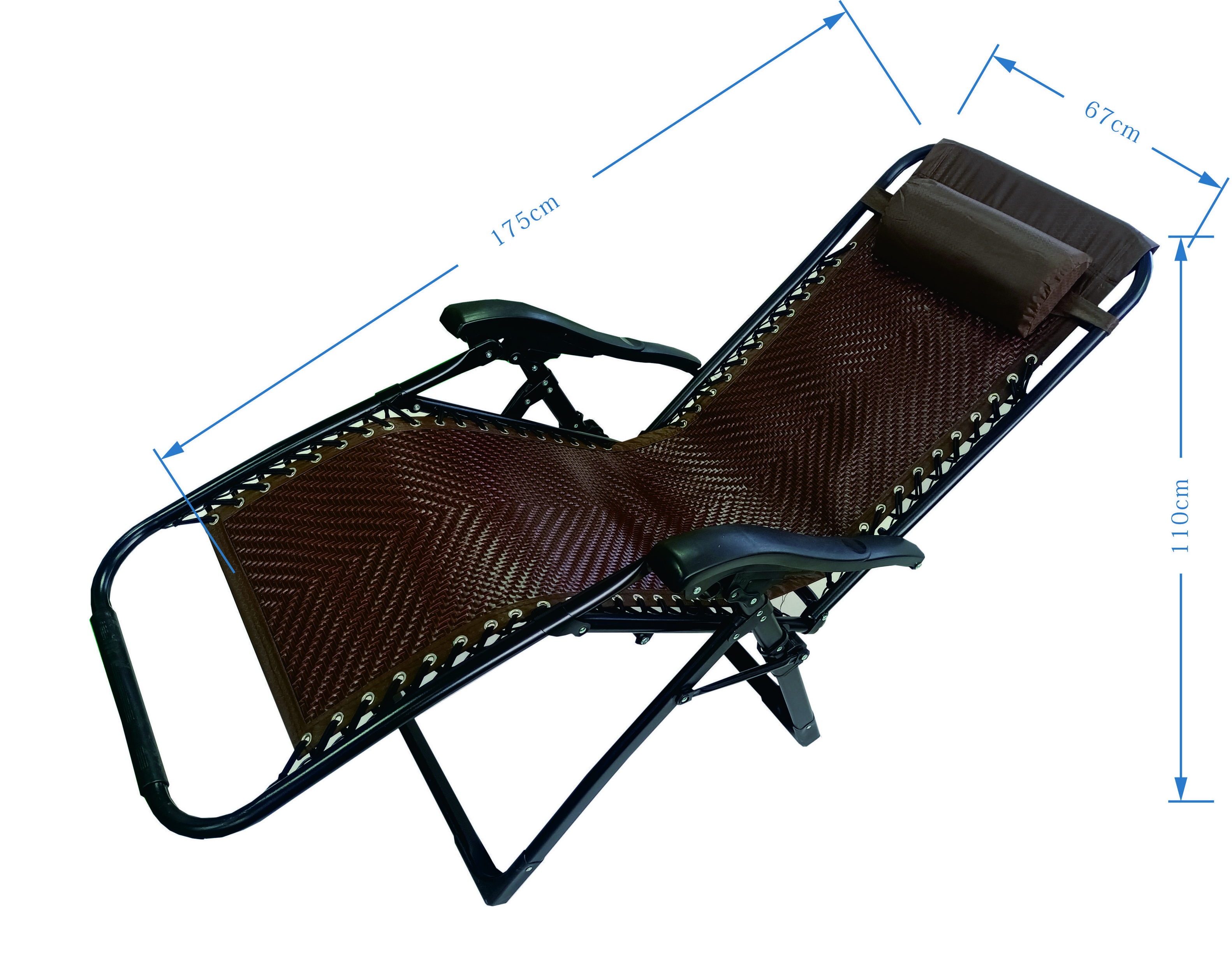 New Recliner Zero Gravity Chair Folding Reclining Beach Camp Garden Chairs Outdoor Use With Handles And Armrest