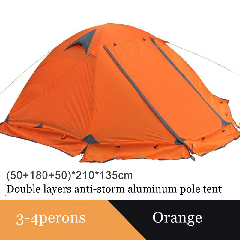 Custom OEM Wholesale 4 Season Backpacking Hiking Tent  Waterproof Outdoor Camping Tent for 2-4 Persons