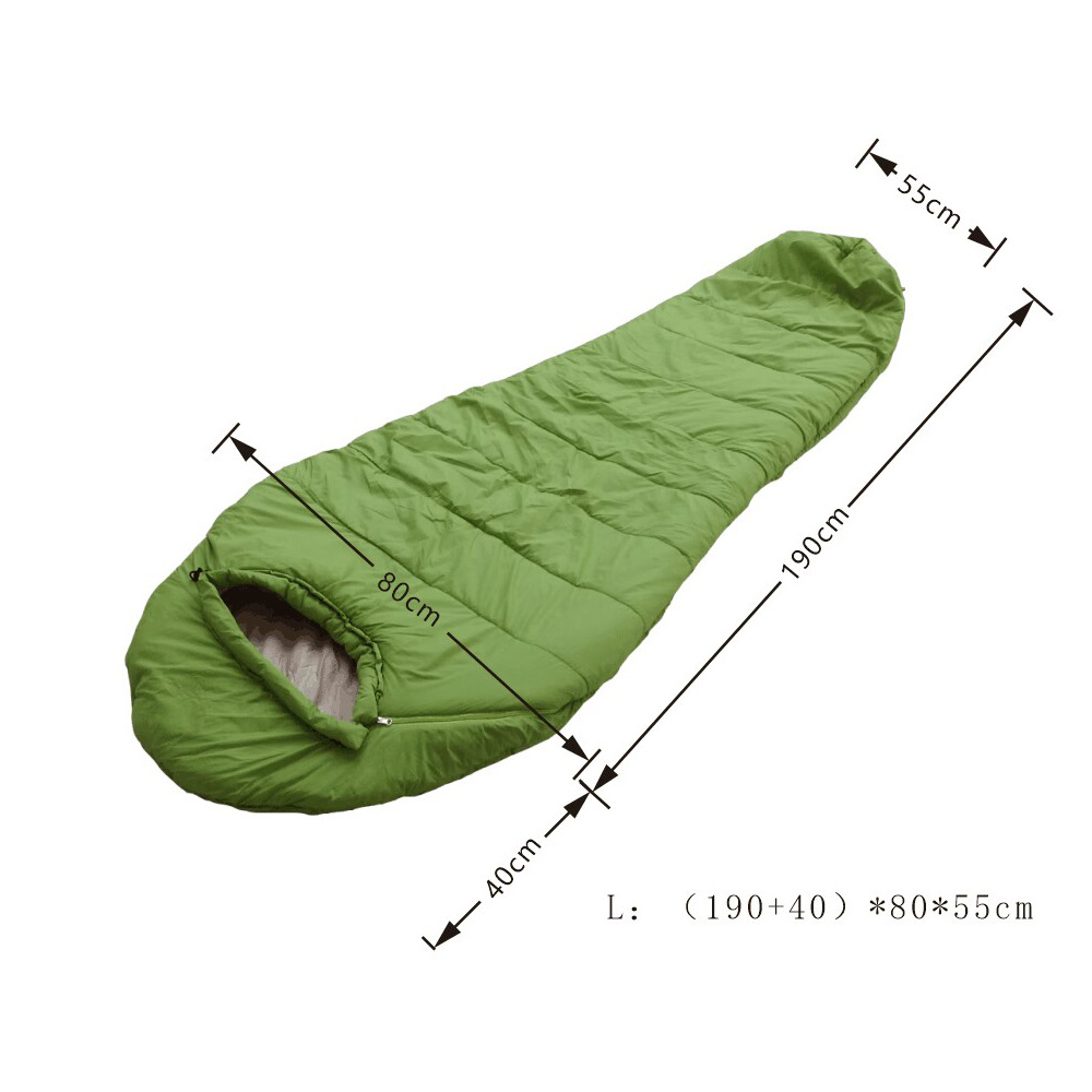 Lightweight splicing envelope sleeping bag outdoor camping traveling single adult nylon/terylene cotton filling compression sack