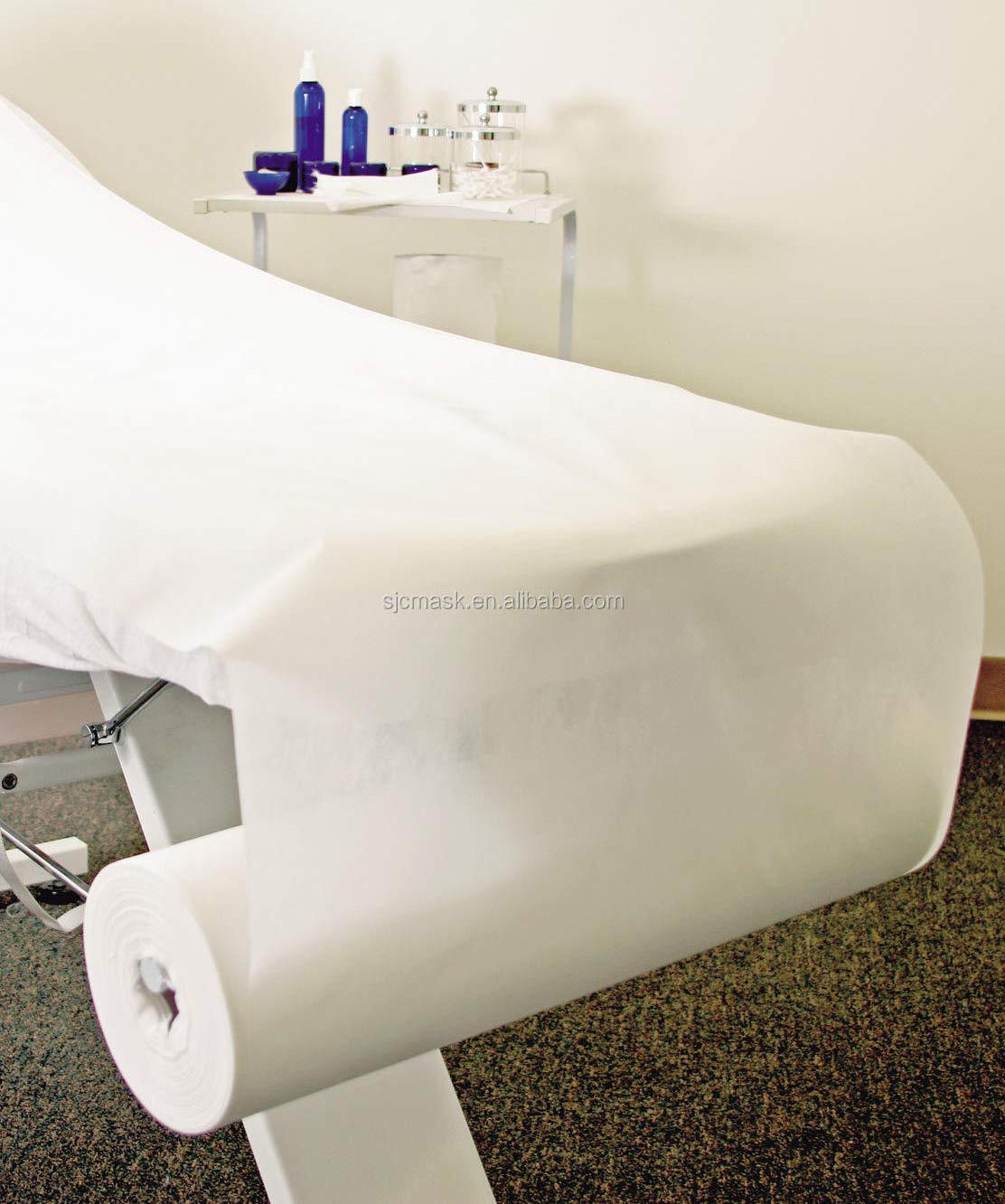 Disposable Non Woven Bed Sheet Roll Massage table paper roll Disposable Fitted Sheet Covers for Massage Table and Facial Bed