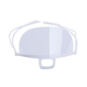 Reusable Safety Open Face Guard Anti-Fog Mouth Covering Chef Transparent Plastic Protective Clear Film for Beauty Salon